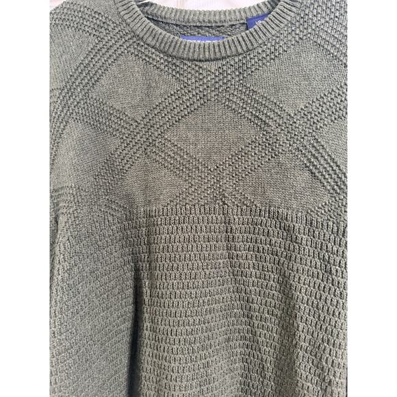 Chaps Men's Pullover Sweater Army Green Size L - Picture 2 of 5